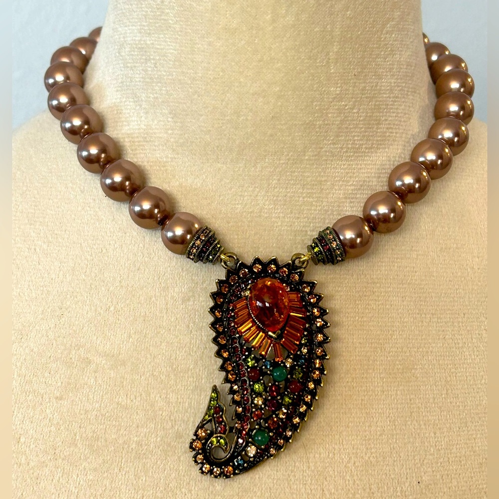 Heidi Daus “Divine Miss Paisley” Crystal Necklace